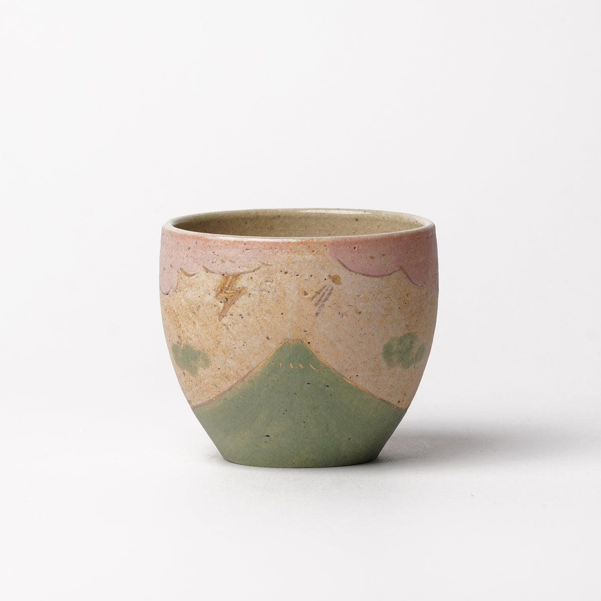 Izumi Sakai Yunomi Tea Cup with gold with gold