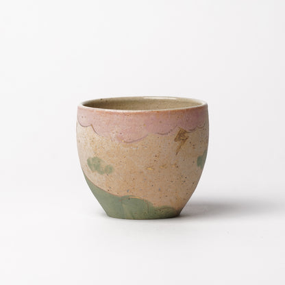 Izumi Sakai Yunomi Tea Cup with gold with gold