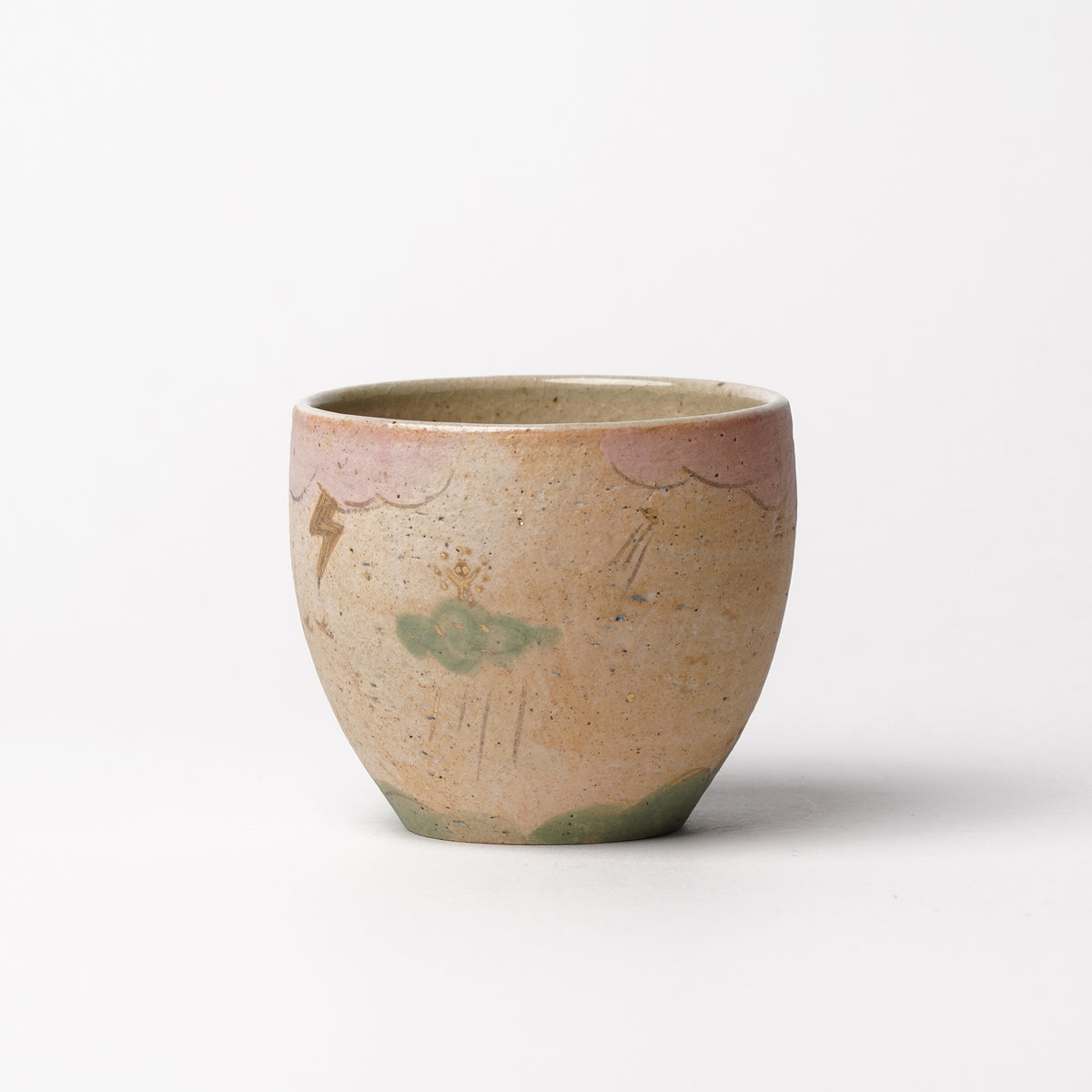 Izumi Sakai Yunomi Tea Cup with gold with gold