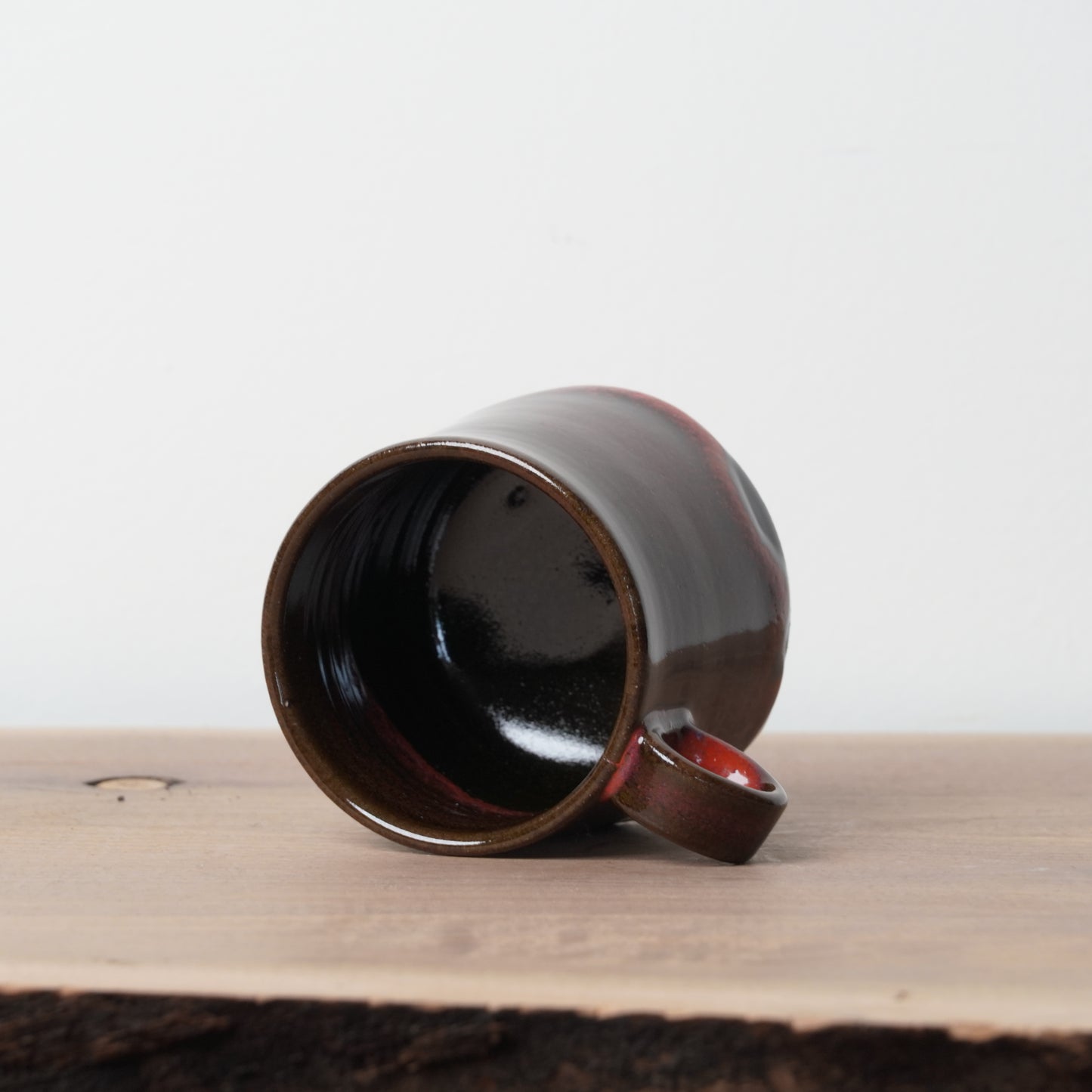 Hiroaki Okada Mug Red M Sousei Kiln Hokkaido