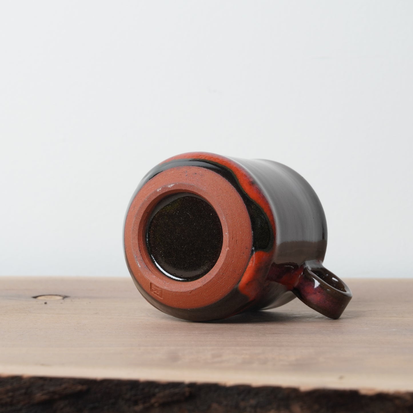 Hiroaki Okada Mug Red M Sousei Kiln Hokkaido