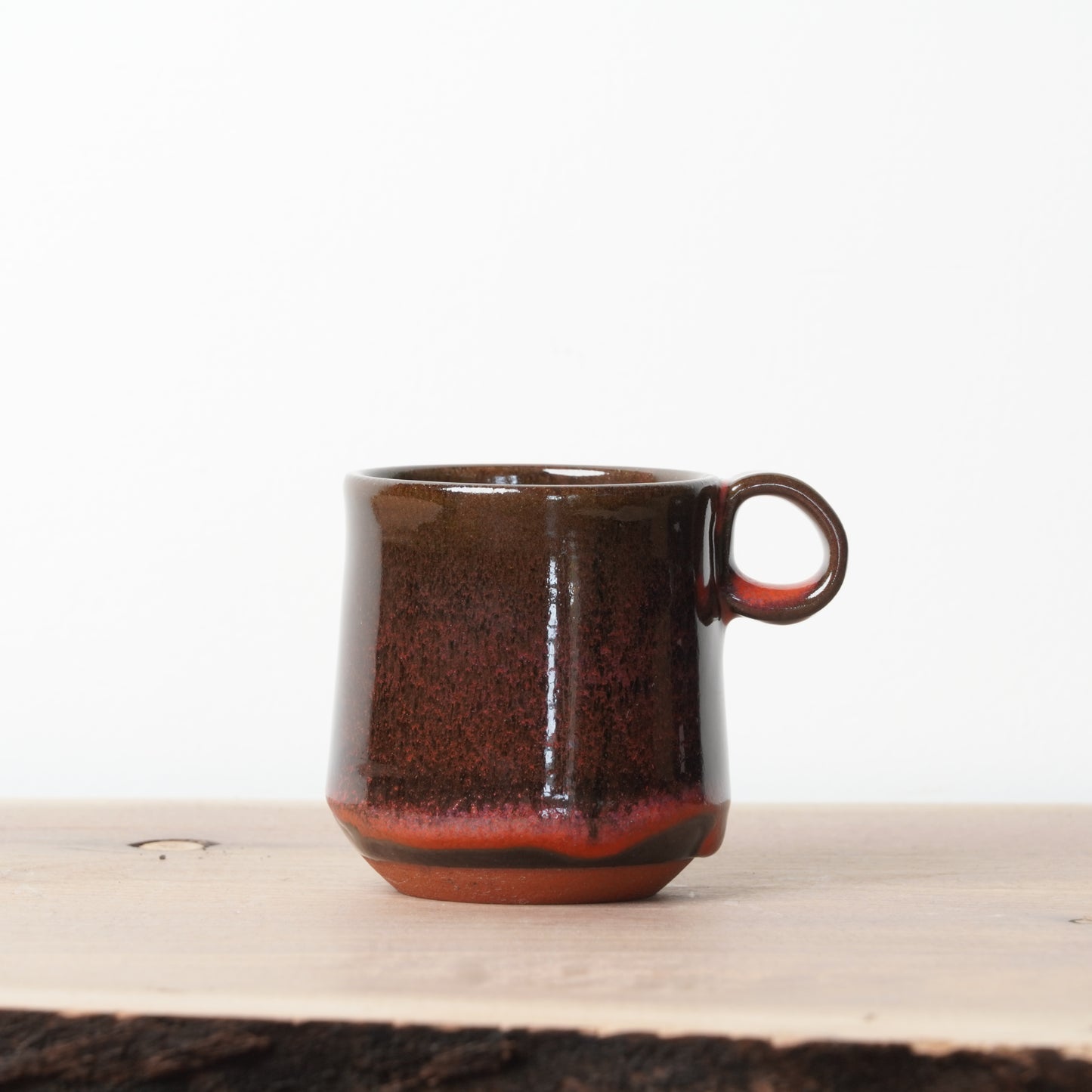 Hiroaki Okada Mug Red M Sousei Kiln Hokkaido