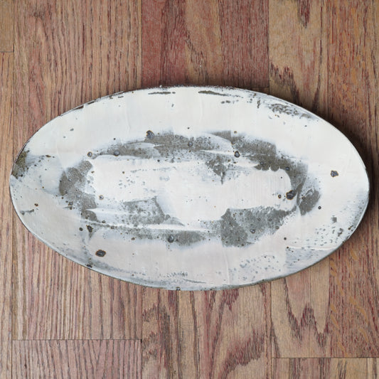 Takuya Ohara Hakeme Brushed Oval Plate