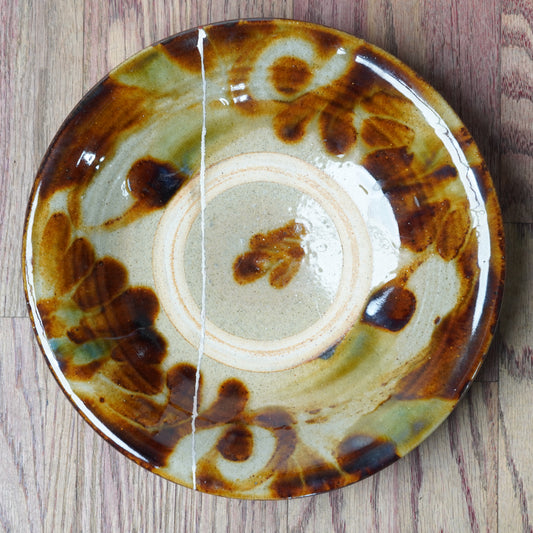 KINTSUGI Yachimun Okinawa Pottery Plate