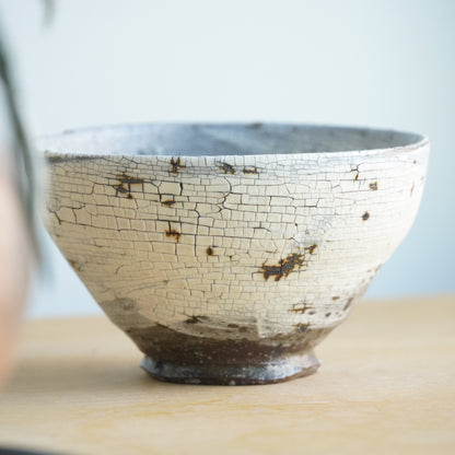 Takuya Ohara Hakeme Glaze Chawan Rice Bowl