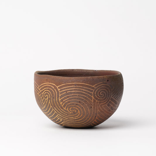 Keiji Tanaka Chawan Rice/Matcha Bowl Nanban Woodfired