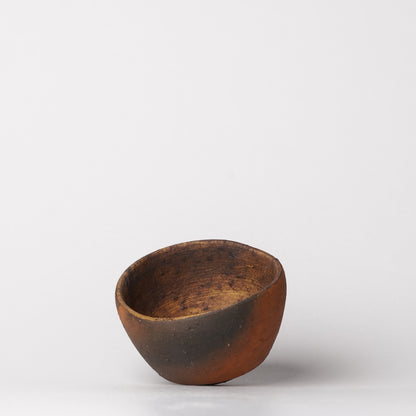 Nobuhito Nakaoka Guinomi Sake Cup Tanka Yakishime with Gold