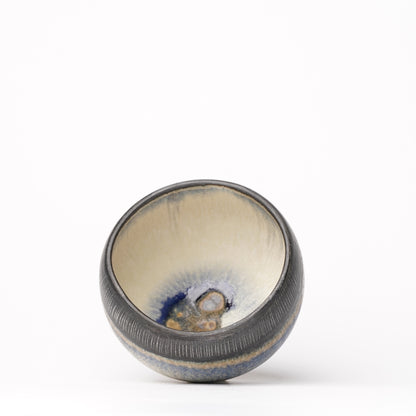 Nobuhito Nakaoka Colored Ash Glaze Cup with Gold
