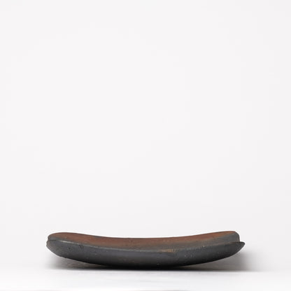 Nobuhito Nakaoka Tanka Yakishime square Plate