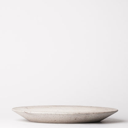 Yusuke Wakasa Double sided White Sand Dinner Plate