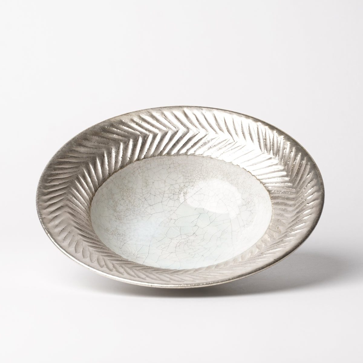 Naoto Tanii Silver Rim Bowl