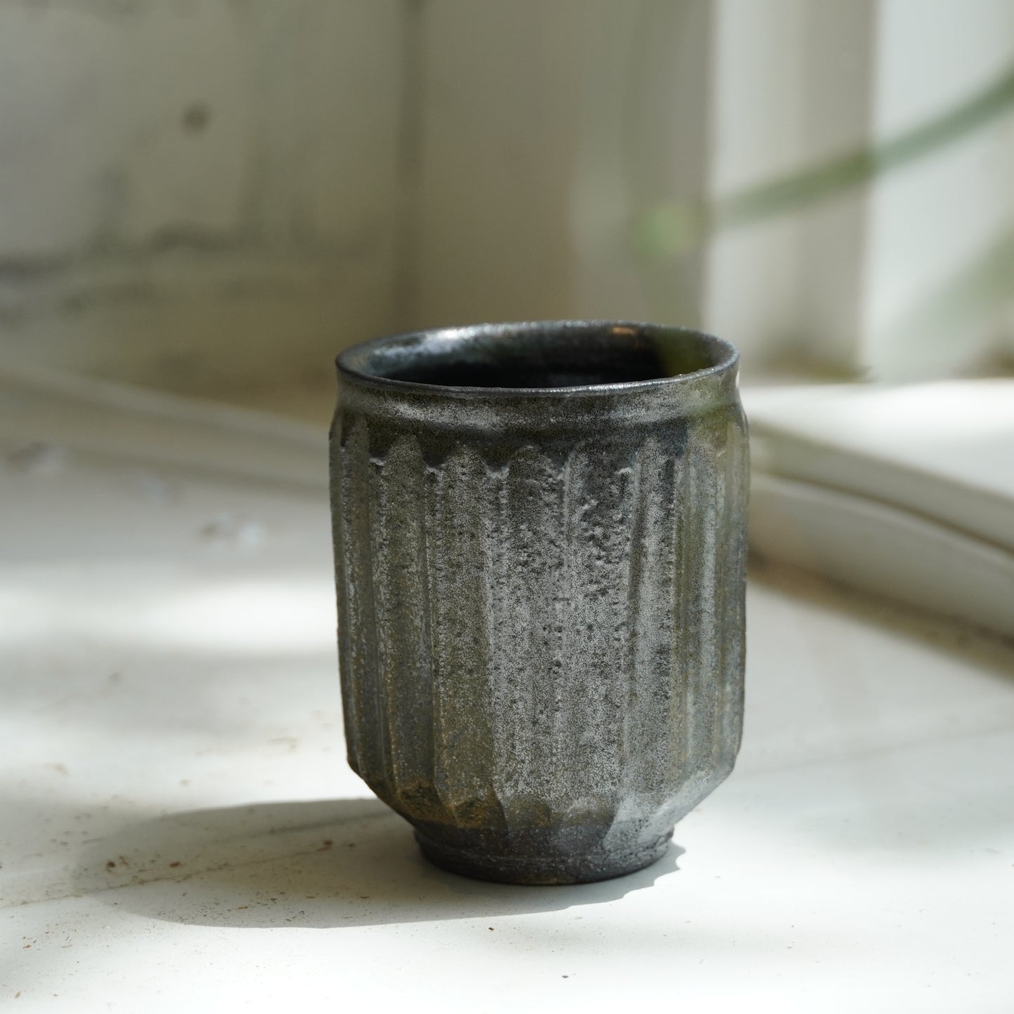 Ryutagama Takashi Nakazato Yunomi Shinogi Black Glaze