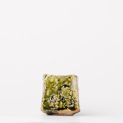 Takuya Kanamoto Oribe Glaze Guinomi Sake Cup
