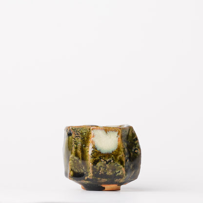 Takuya Kanamoto Oribe Glaze Guinomi Sake Cup
