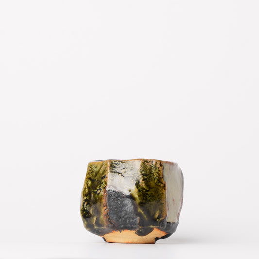 Takuya Kanamoto Oribe Glaze Guinomi Sake Cup