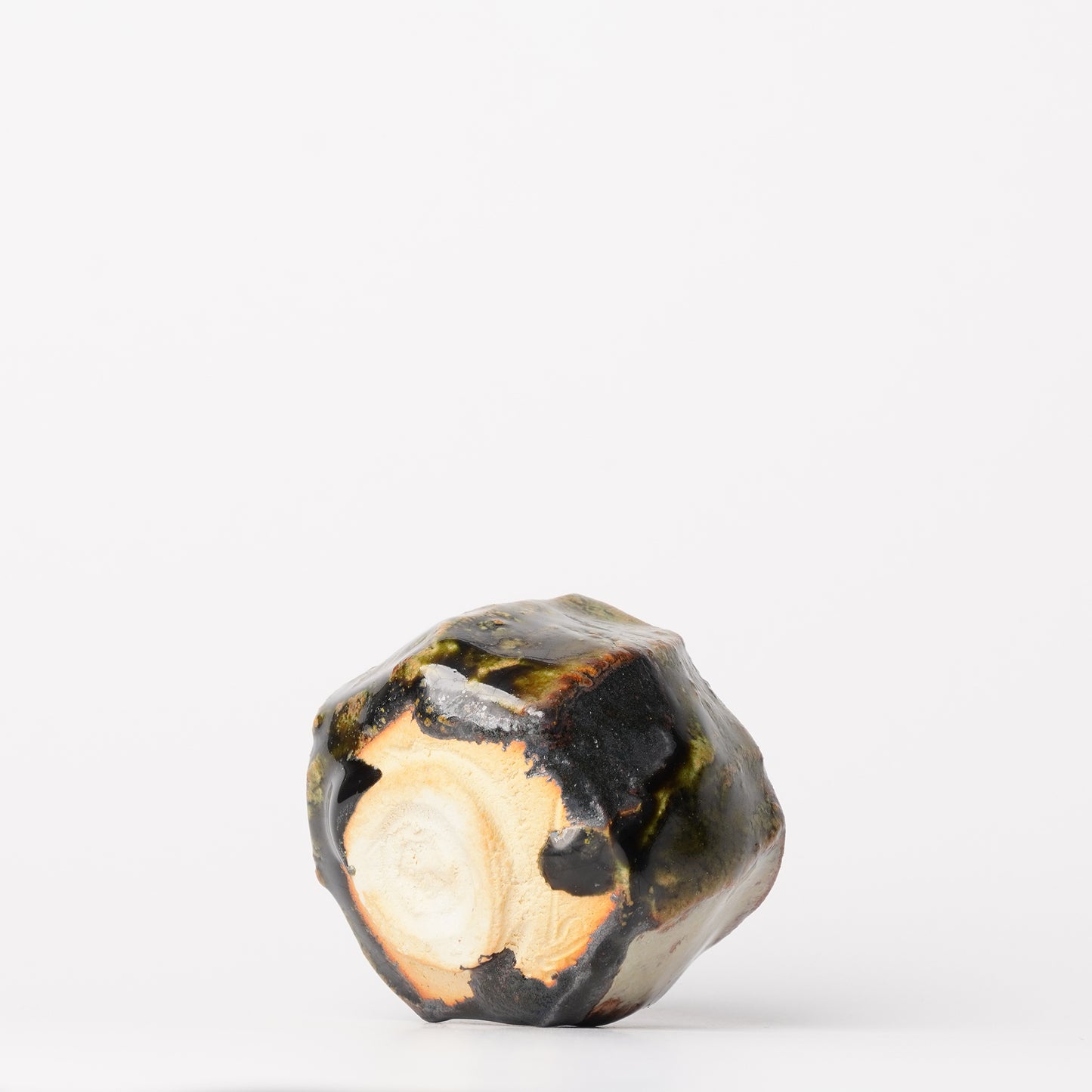 Takuya Kanamoto Oribe Glaze Guinomi Sake Cup