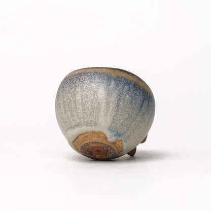 Nobuhito Nakaoka Colored Ash Glaze Cup with Gold