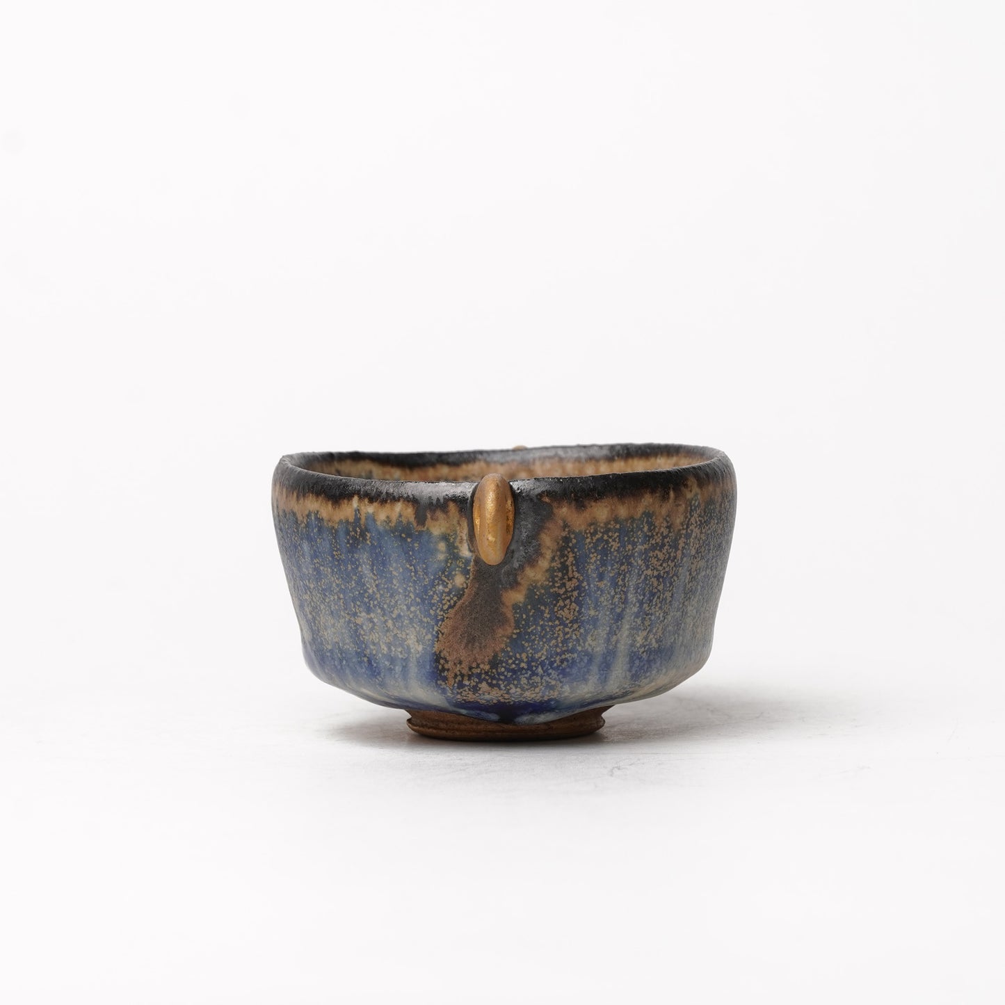 Nobuhito Nakaoka Colored Ash Glaze Cup with Gold