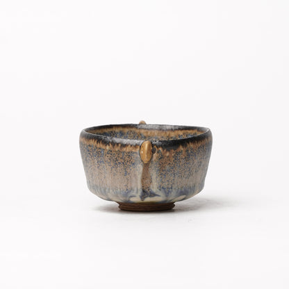 Nobuhito Nakaoka Colored Ash Glaze Cup with Gold