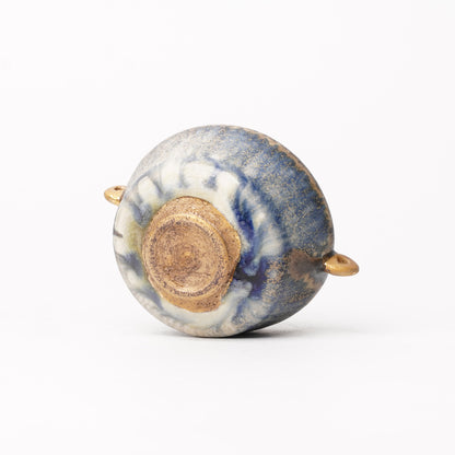 Nobuhito Nakaoka Colored Ash Glaze Cup with Gold