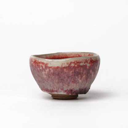 Nobuhito Nakaoka Colored Ash Glaze Guinomi Sake Cup with Gold