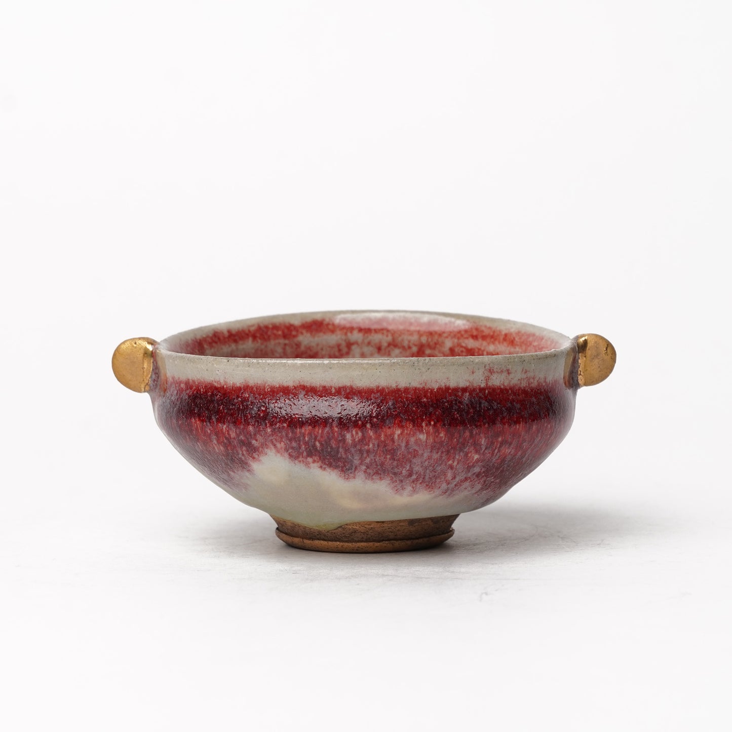 Nobuhito Nakaoka Colored Ash Glaze Cup with Gold