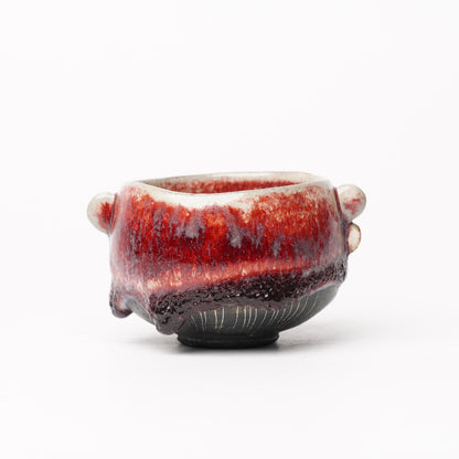 Nobuhito Nakaoka Colored Ash Glaze Cup with Gold
