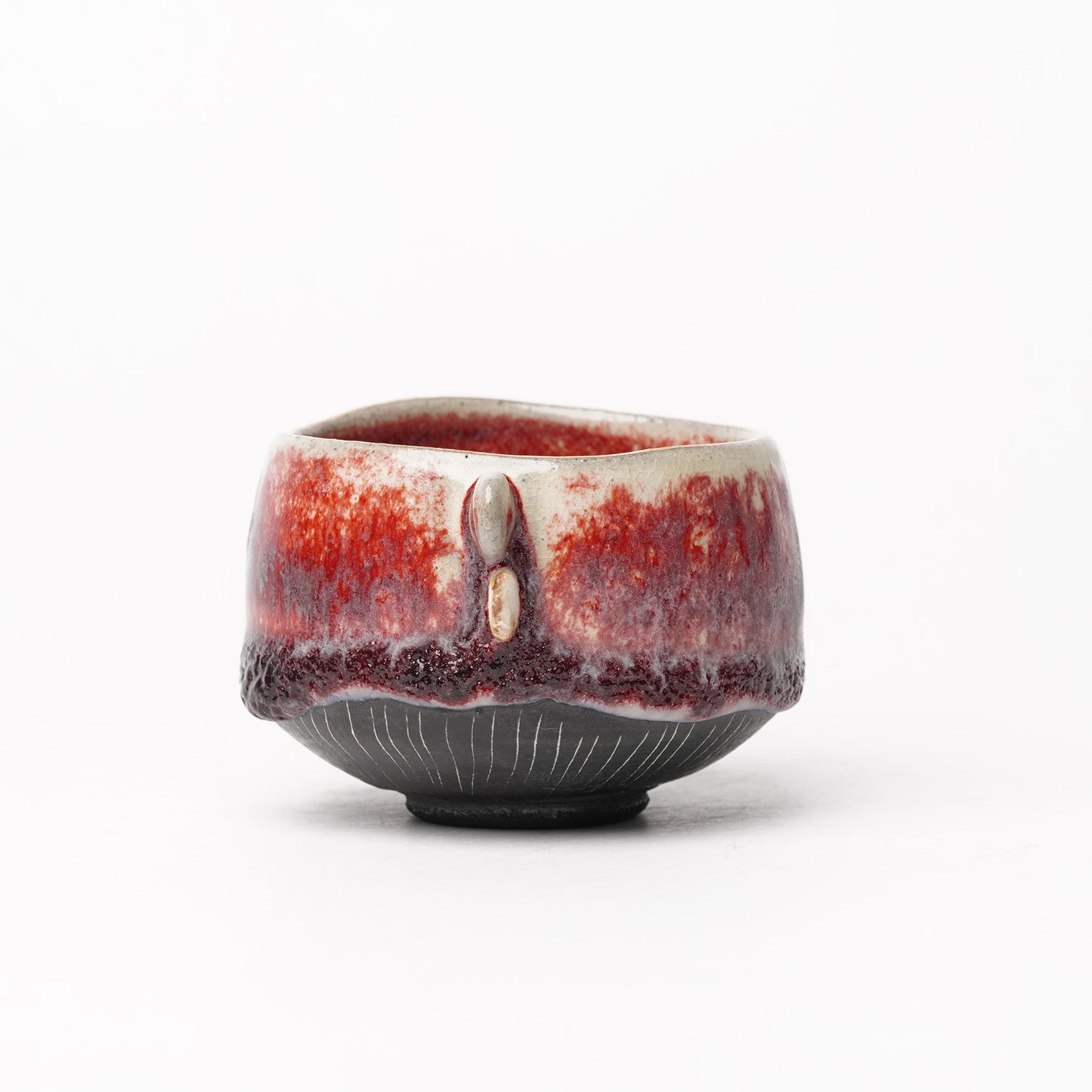 Nobuhito Nakaoka Colored Ash Glaze Cup with Gold