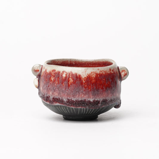 Nobuhito Nakaoka Colored Ash Glaze Cup with Gold