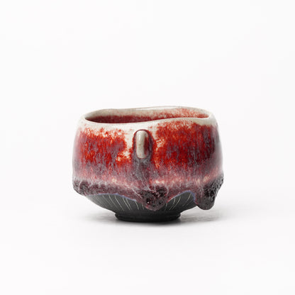 Nobuhito Nakaoka Colored Ash Glaze Cup with Gold