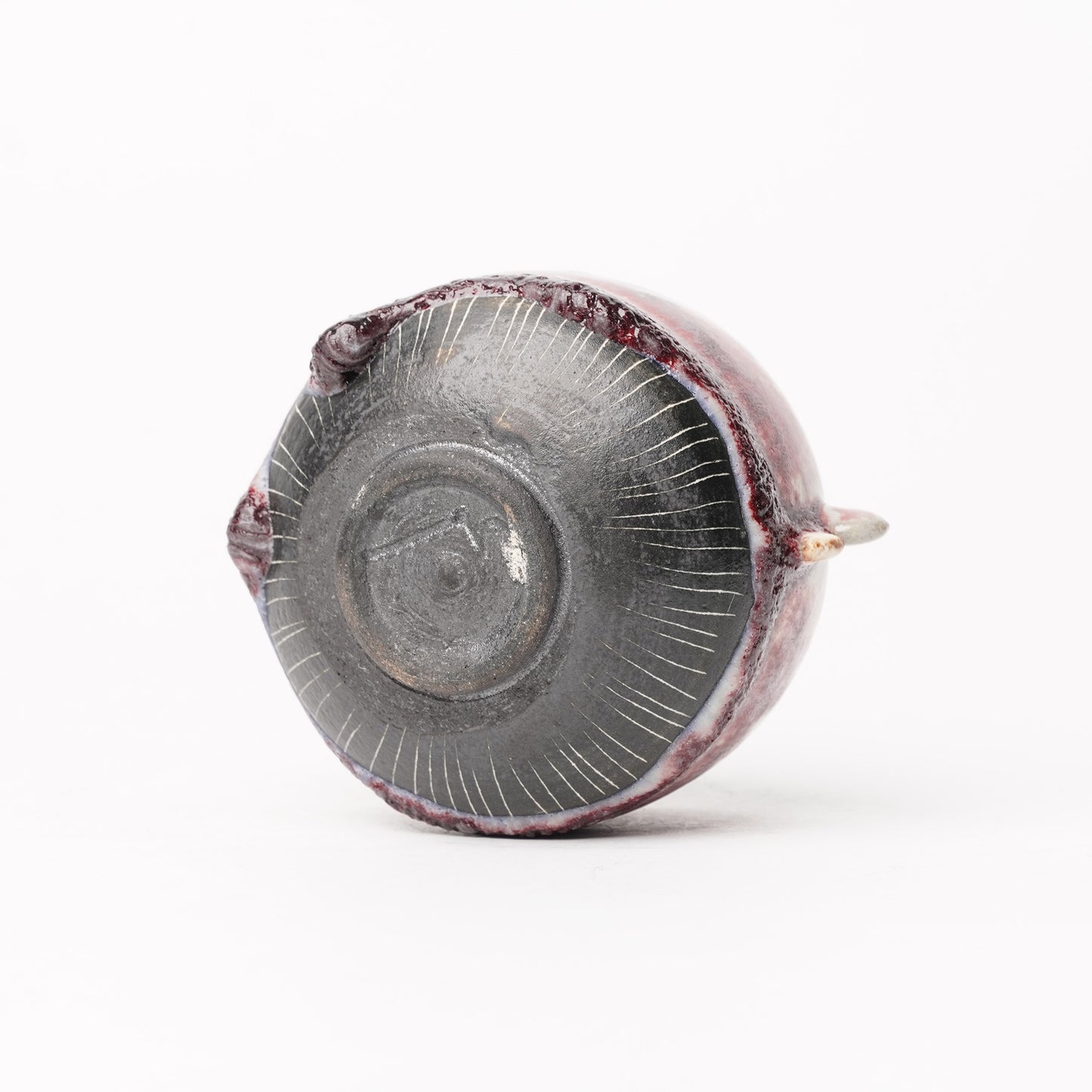 Nobuhito Nakaoka Colored Ash Glaze Cup with Gold