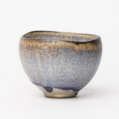 Nobuhito Nakaoka Colored Ash Glaze Cup with Silver Gold