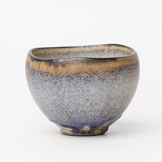 Nobuhito Nakaoka Colored Ash Glaze Cup with Silver Gold