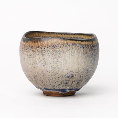 Nobuhito Nakaoka Colored Ash Glaze Cup with Silver Gold