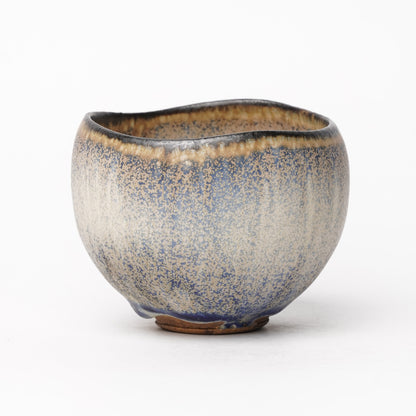 Nobuhito Nakaoka Colored Ash Glaze Cup with Silver Gold