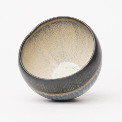 Nobuhito Nakaoka Colored Ash Glaze Cup with Silver Gold