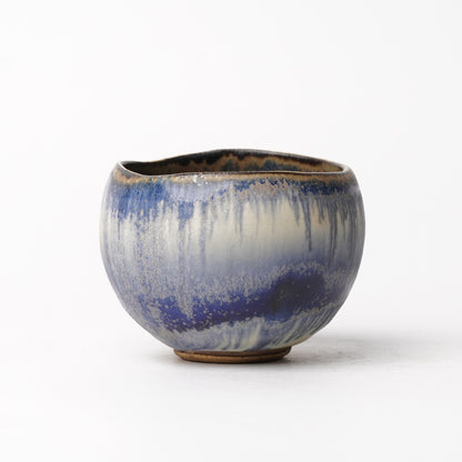 Nobuhito Nakaoka Colored Ash Glaze Cup with Silver Gold