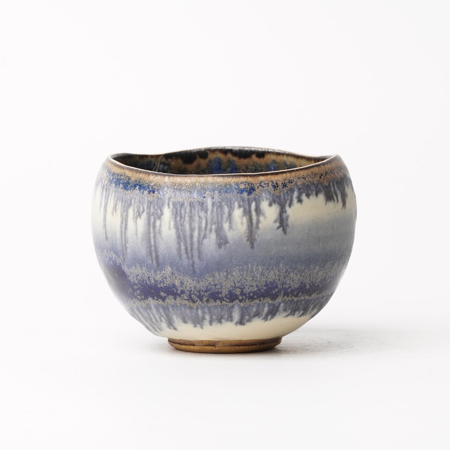 Nobuhito Nakaoka Colored Ash Glaze Cup with Silver Gold