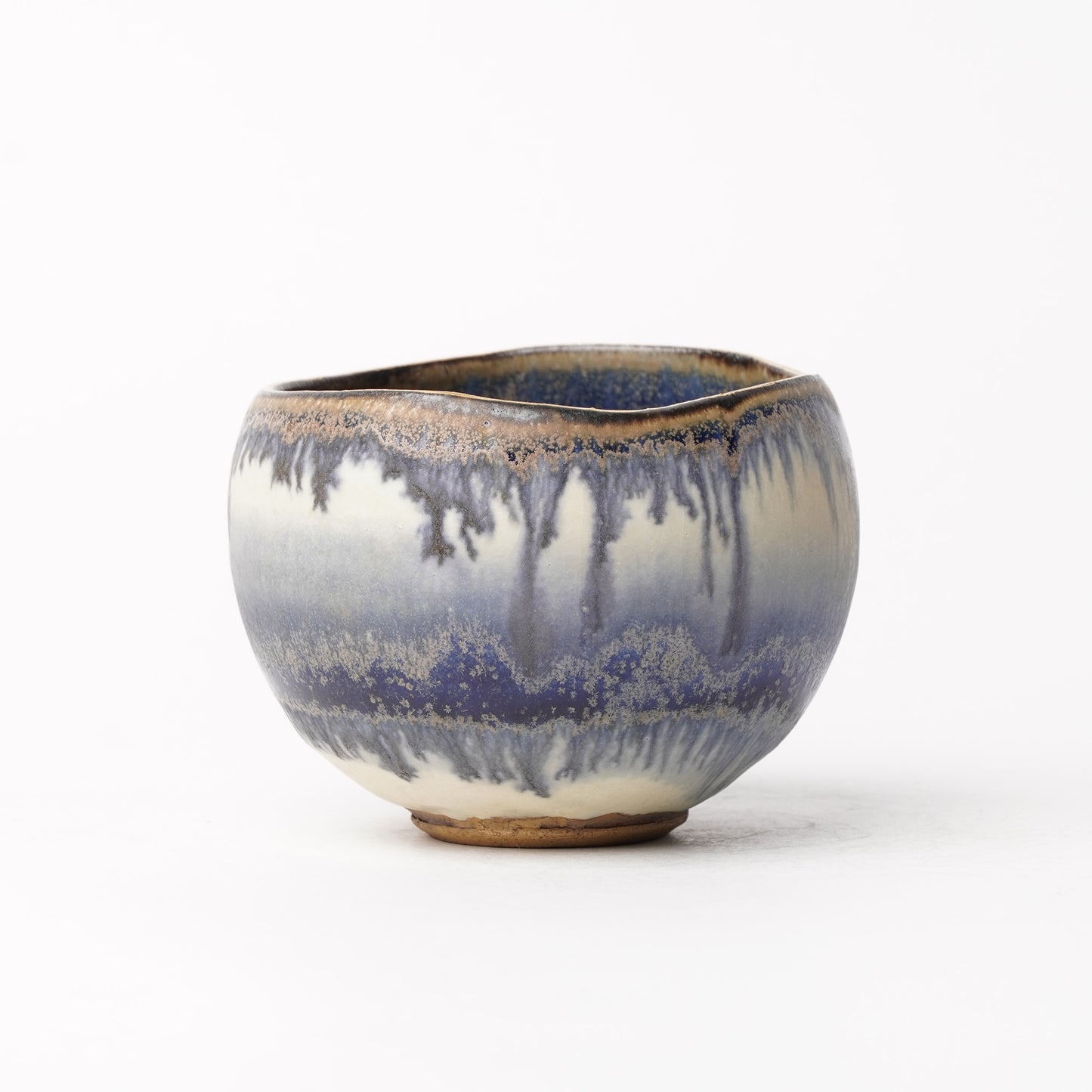 Nobuhito Nakaoka Colored Ash Glaze Cup with Silver Gold