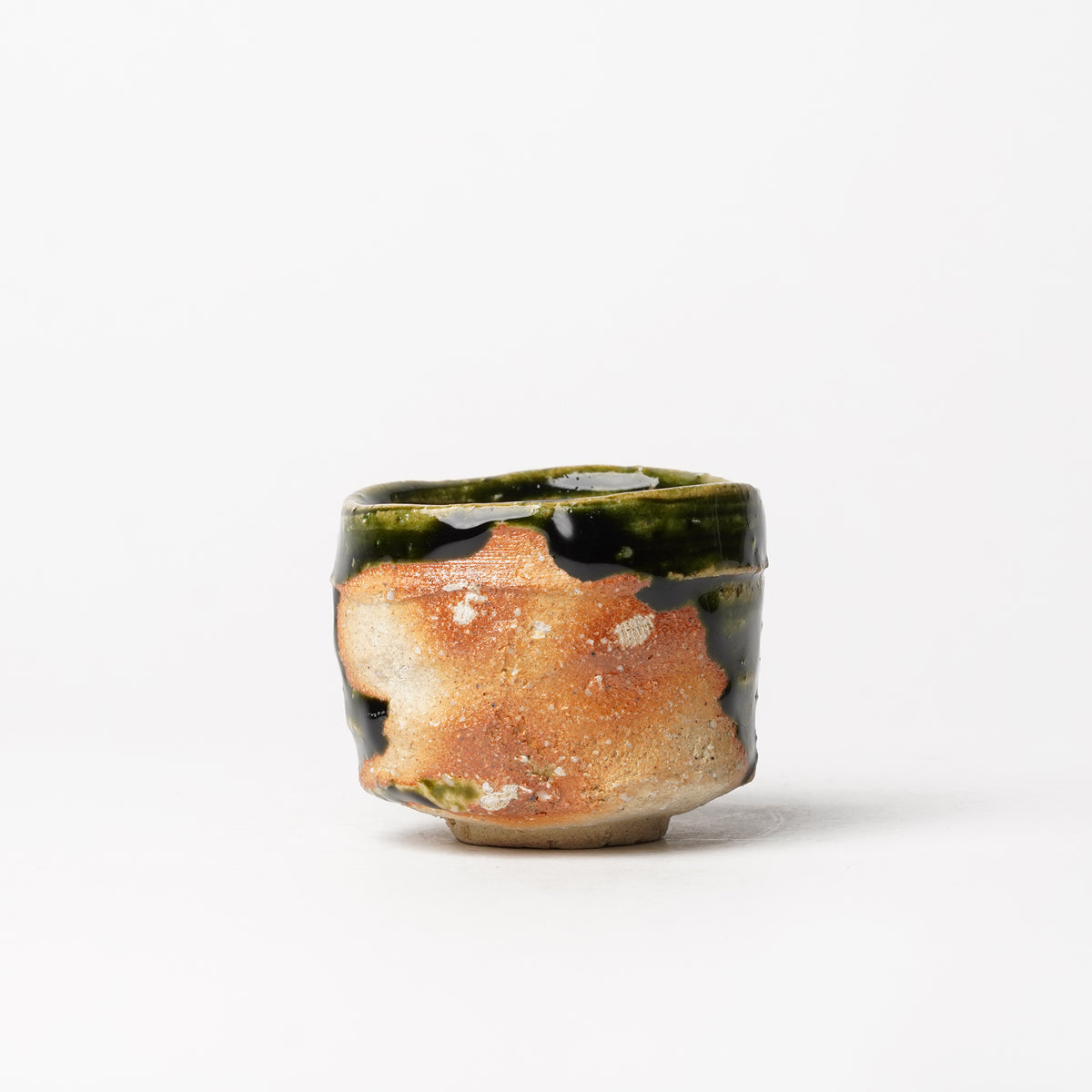 Takuya Kanamoto Oribe Glaze Guinomi Sake Cup