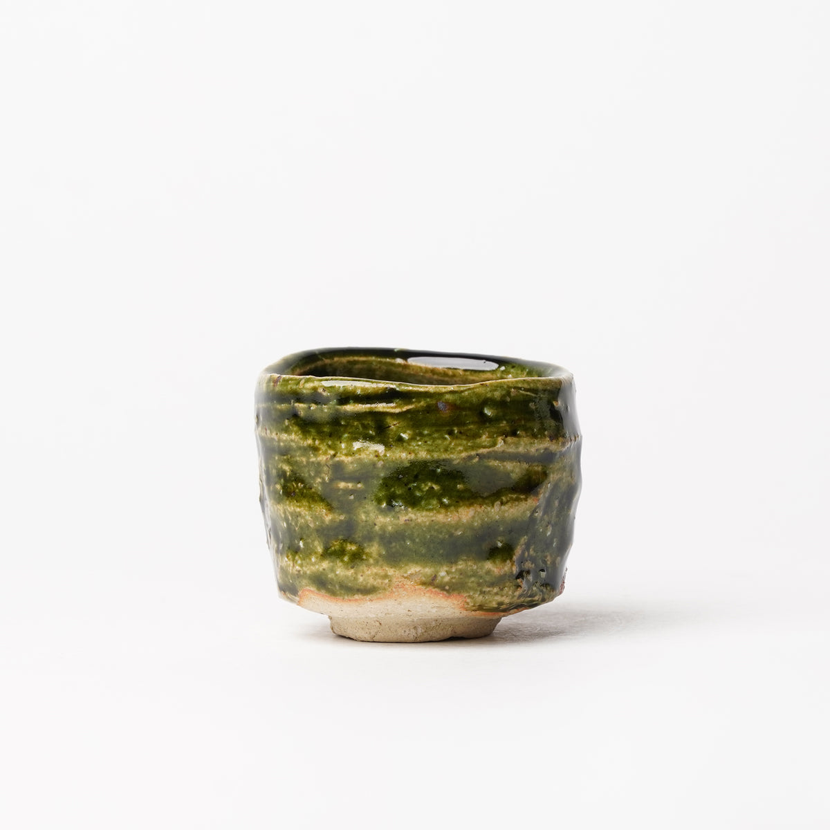 Takuya Kanamoto Oribe Glaze Guinomi Sake Cup