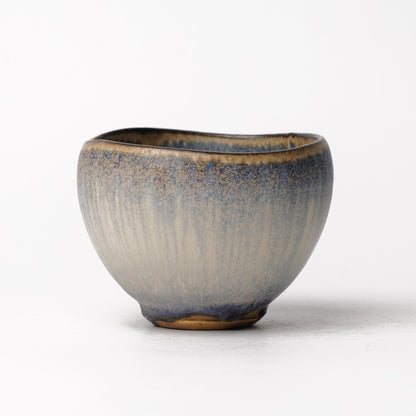 Nobuhito Nakaoka Colored Ash Glaze Cup with Silver Gold