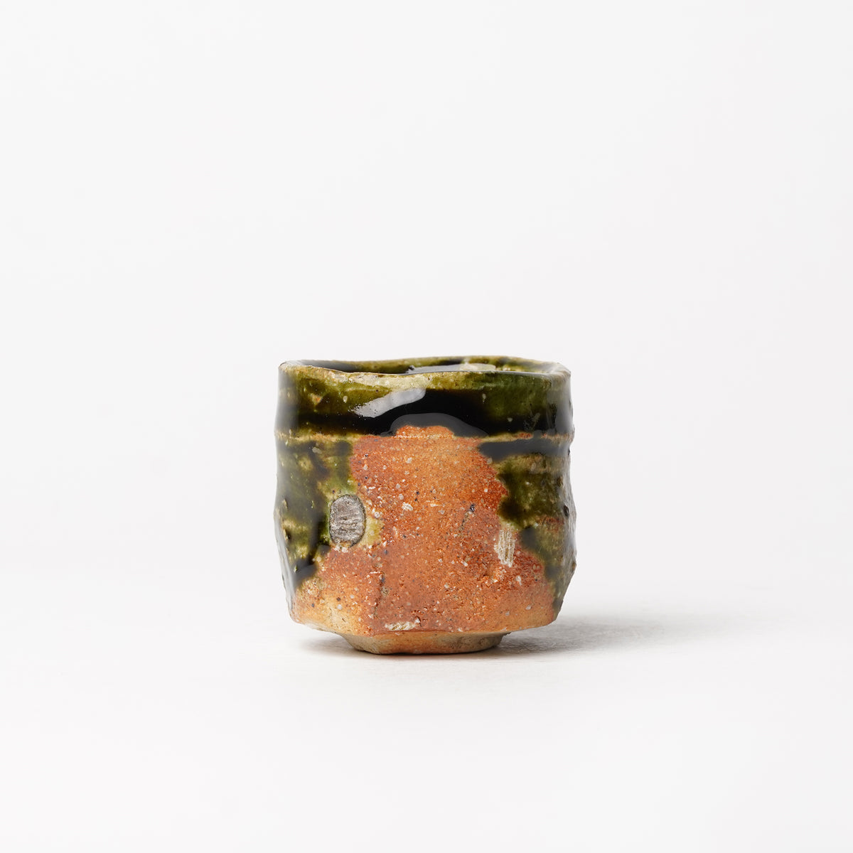 Takuya Kanamoto Oribe Glaze Guinomi Sake Cup