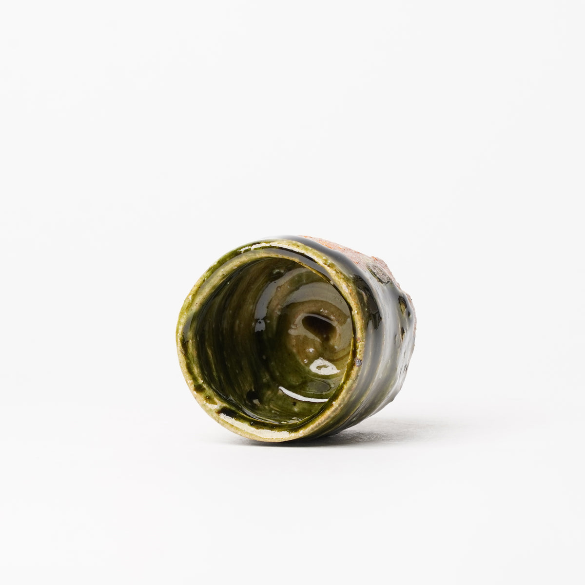 Takuya Kanamoto Oribe Glaze Guinomi Sake Cup