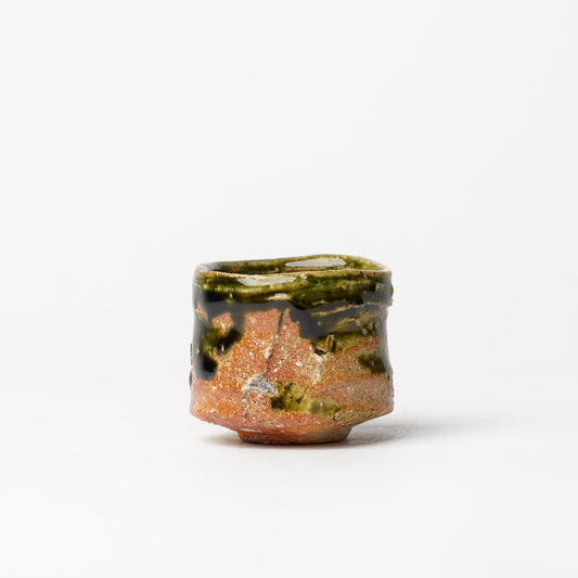 Takuya Kanamoto Oribe Glaze Guinomi Sake Cup