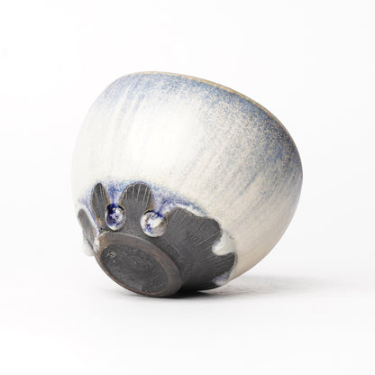 Nobuhito Nakaoka Colored Ash Glaze Cup with Silver Gold