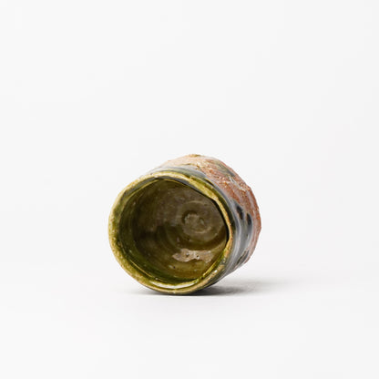 Takuya Kanamoto Oribe Glaze Guinomi Sake Cup