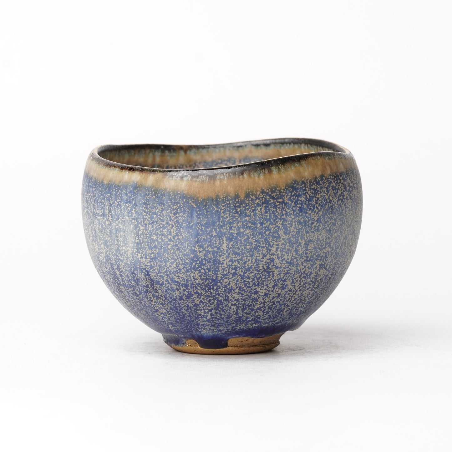 Nobuhito Nakaoka Colored Ash Glaze Cup with Silver Gold