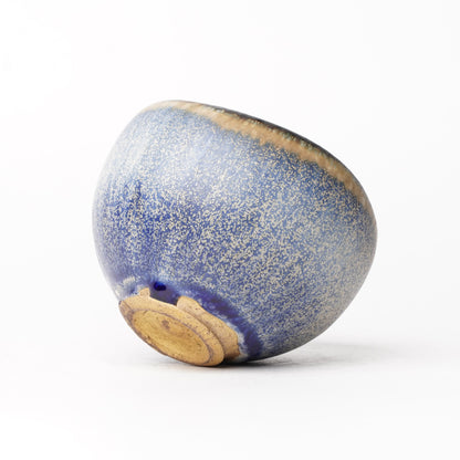 Nobuhito Nakaoka Colored Ash Glaze Cup with Silver Gold