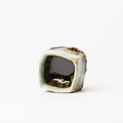 Takuya Kanamoto Oribe Glaze Guinomi Sake Cup